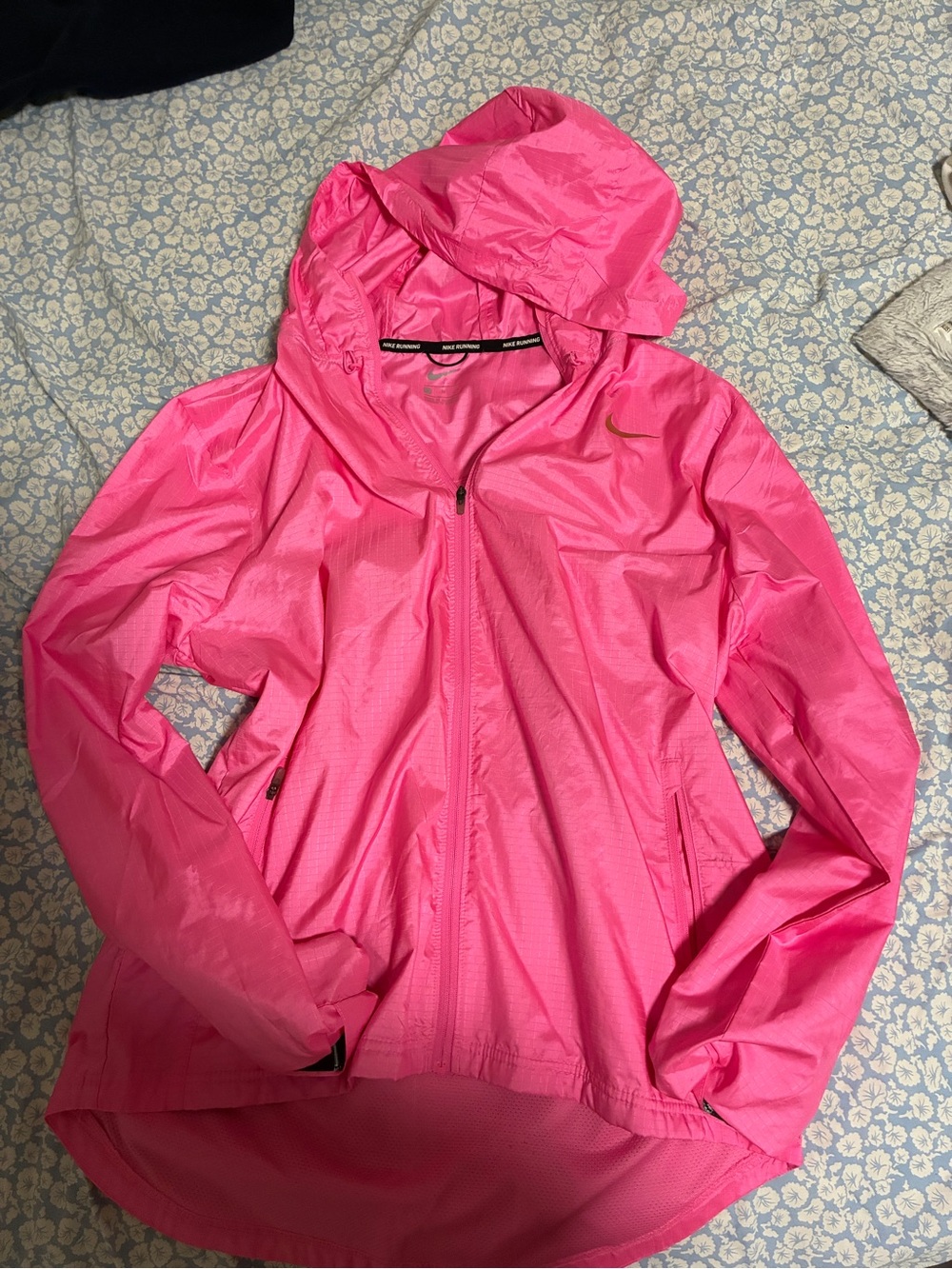 Nike Running Hot Pink Hooded Windbreaker Jacket
